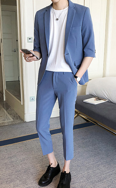 休闲小西装搭配简单时尚图片攻略9