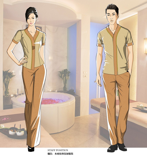 酒店工作服款式图片及定制价格13