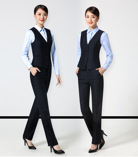 国内主要银行工作服图片赏析9