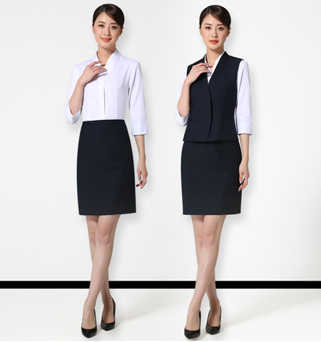 国内主要银行工作服图片赏析4